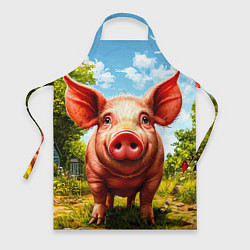 Фартук Свинка в деревне