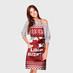 Фартук кулинарный Новогодний Limp Bizkit, цвет: 3D-принт — фото 2