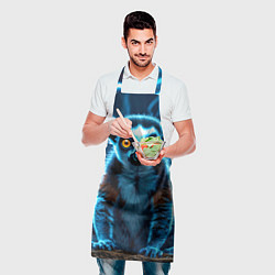 Фартук кулинарный Лемур и удар молнии, цвет: 3D-принт — фото 2