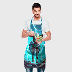Фартук кулинарный Корова в разрядах молнии, цвет: 3D-принт — фото 2