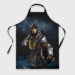 Фартук кулинарный Mortal Kombat - Скорпион, цвет: 3D-принт
