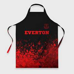 Фартук кулинарный Everton - red gradient посередине, цвет: 3D-принт