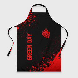 Фартук кулинарный Green Day - red gradient вертикально, цвет: 3D-принт
