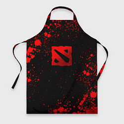 Фартук кулинарный Красные брызги - Dota 2, цвет: 3D-принт