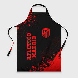 Фартук кулинарный Atletico Madrid - red gradient вертикально, цвет: 3D-принт