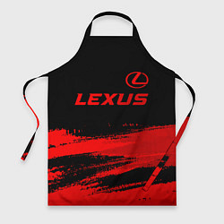 Фартук Lexus - red gradient посередине