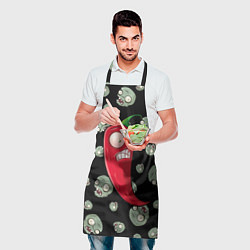 Фартук кулинарный Перчик из игры растения против зомби, цвет: 3D-принт — фото 2