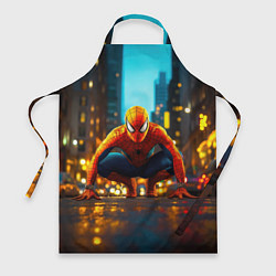 Фартук кулинарный Человек паук на старте, цвет: 3D-принт
