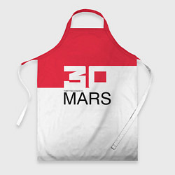 Фартук кулинарный 30 Seconds to Mars poster, цвет: 3D-принт