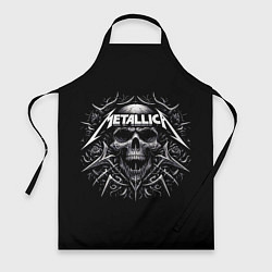 Фартук Metallica - a skull with roses and thorns
