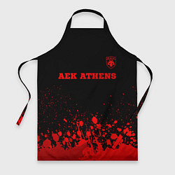 Фартук кулинарный AEK Athens - red gradient посередине, цвет: 3D-принт