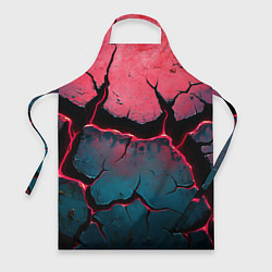 Фартук кулинарный Объемные разломы текстура, цвет: 3D-принт