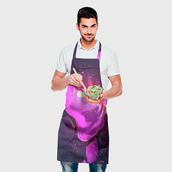 Фартук кулинарный Розовая текстура разлом плит, цвет: 3D-принт — фото 2
