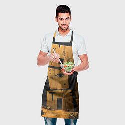 Фартук кулинарный Глаза в каменных домах, цвет: 3D-принт — фото 2