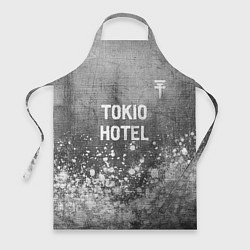 Фартук кулинарный Tokio Hotel - grey gradient посередине, цвет: 3D-принт