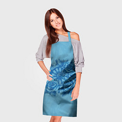 Фартук кулинарный Штурвал и три розы, цвет: 3D-принт — фото 2