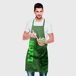Фартук кулинарный Lyon - green gradient вертикально, цвет: 3D-принт — фото 2