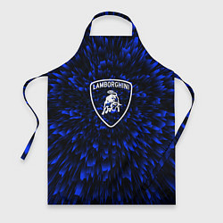 Фартук кулинарный Lamborghini blue energy, цвет: 3D-принт