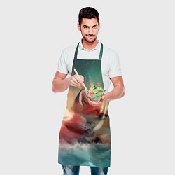 Фартук кулинарный Милый лисенок спит на облаке, цвет: 3D-принт — фото 2