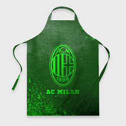 Фартук кулинарный AC Milan - green gradient, цвет: 3D-принт