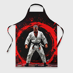 Фартук Боец джиу-джитсу на черном