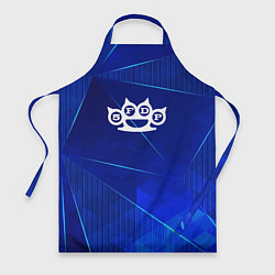 Фартук кулинарный Five Finger Death Punch blue poly, цвет: 3D-принт