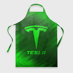 Фартук кулинарный Tesla - green gradient, цвет: 3D-принт