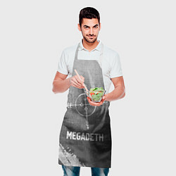 Фартук кулинарный Megadeth - grey gradient, цвет: 3D-принт — фото 2