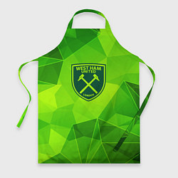 Фартук кулинарный West Ham green poly, цвет: 3D-принт