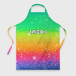 Фартук кулинарный Inzoi блестящий радужный фон, цвет: 3D-принт