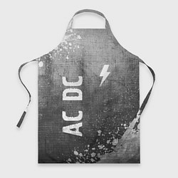 Фартук кулинарный AC DC - grey gradient вертикально, цвет: 3D-принт