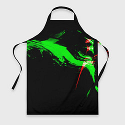 Фартук кулинарный Color black green red, цвет: 3D-принт