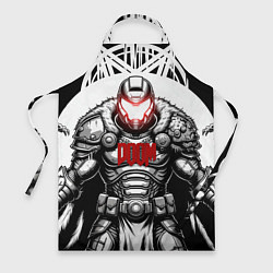 Фартук кулинарный Doom dark ages doom guy, цвет: 3D-принт