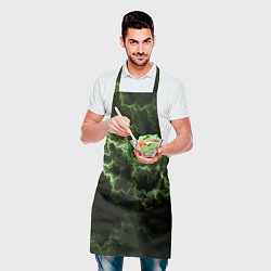 Фартук кулинарный Lightning green glow, цвет: 3D-принт — фото 2