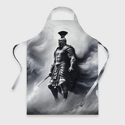 Фартук кулинарный Спартанский воин среди львов, цвет: 3D-принт