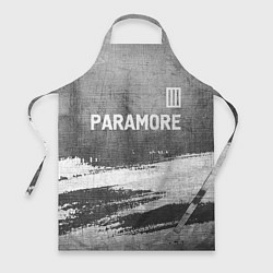 Фартук кулинарный Paramore - grey gradient посередине, цвет: 3D-принт