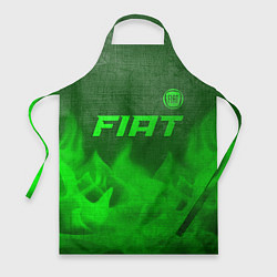 Фартук кулинарный Fiat - green gradient посередине, цвет: 3D-принт