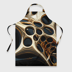 Фартук Черно-золотая абстракция