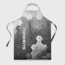 Фартук кулинарный Subaru - grey gradient вертикально, цвет: 3D-принт