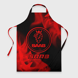 Фартук Saab - red gradient