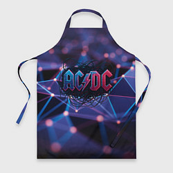Фартук кулинарный ACDC лого в градиенте, цвет: 3D-принт