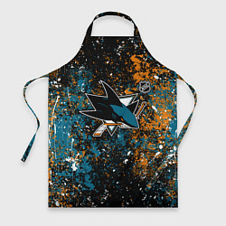 Фартук кулинарный San Jose Sharks NHL black, цвет: 3D-принт