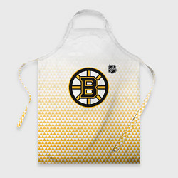 Фартук кулинарный Бостон Брюинз - светлый градиент, цвет: 3D-принт