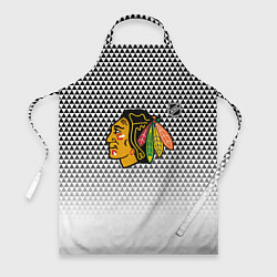 Фартук Чикаго Блэкхокс - геометрический паттерн с градиен