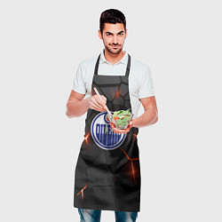 Фартук кулинарный Эдмонтон Ойлерз - НХЛ хоккей, цвет: 3D-принт — фото 2