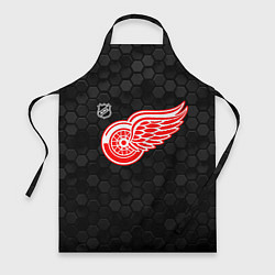 Фартук Детройт Ред Уингз - черные соты