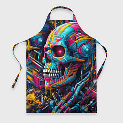 Фартук Cyber skull - pattern