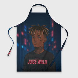 Фартук кулинарный Juice WRLD - Неоновый аниме арт, цвет: 3D-принт