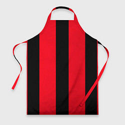 Фартук кулинарный Color black red line, цвет: 3D-принт