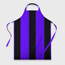 Фартук кулинарный Color purple black stripes, цвет: 3D-принт